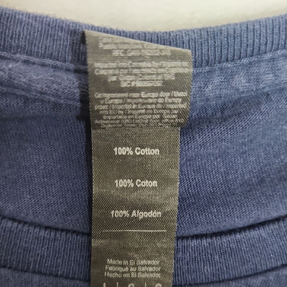 Anvil navy blue short sleeve t-shirt - size L. "Life is better with chickens" - Picture 7 of 10